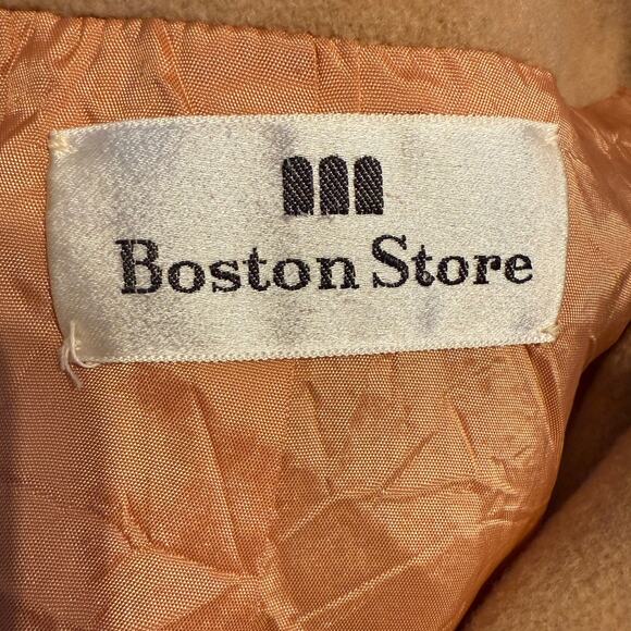 Vintage Boston Store Prime Source New York Wool Trench Coat Women's Size Large - Picture 6 of 8